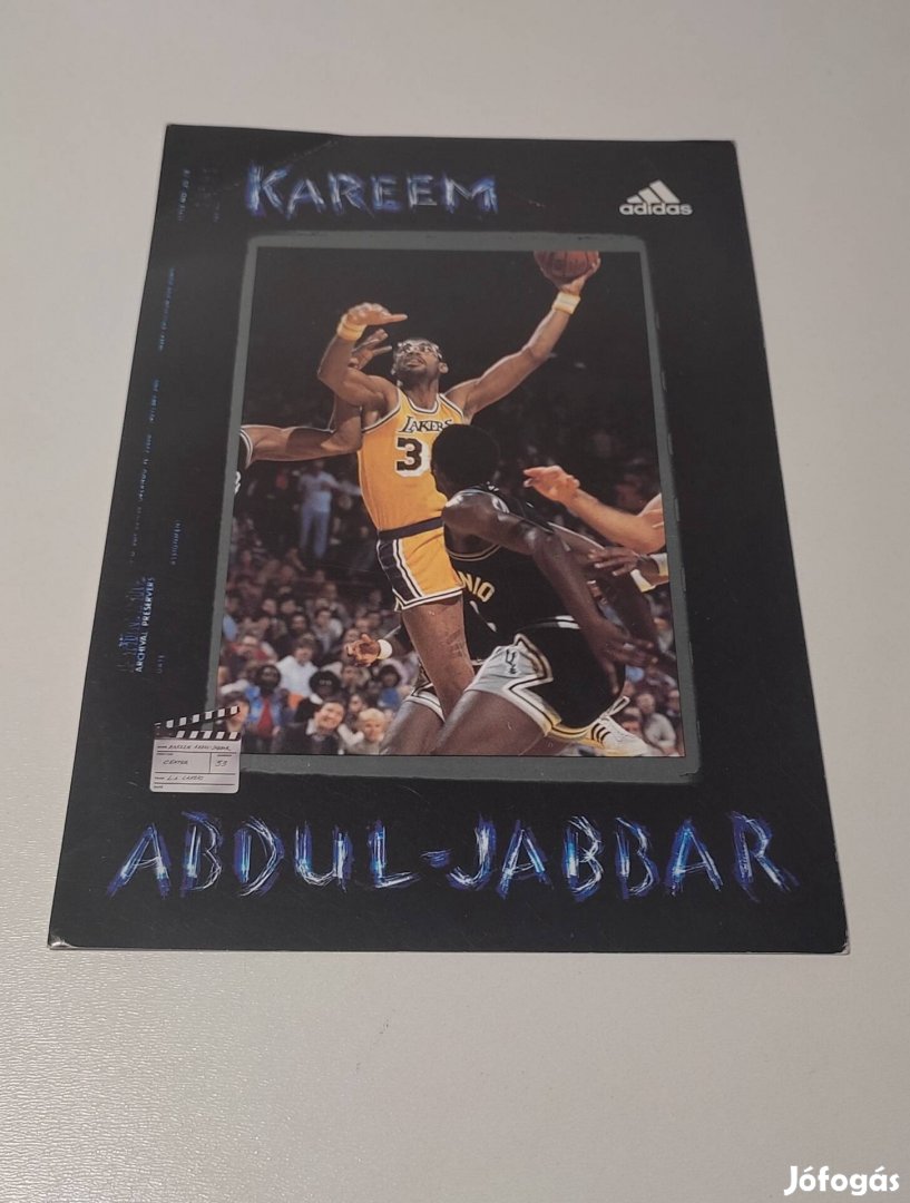 Régi eredeti Kareem Abdul-Jabbar 1996 Adidas Streetball eredeti plakát