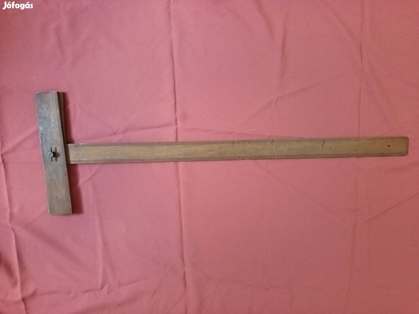 Régi fa hosszú fejes T vonalzó eladó - 94,8cm !