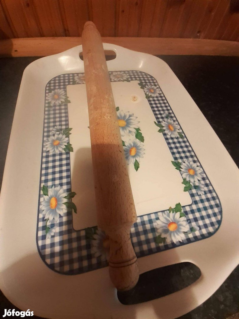 Régi fa sodrófa nyújtófa 40cm hossz + a foggantyú