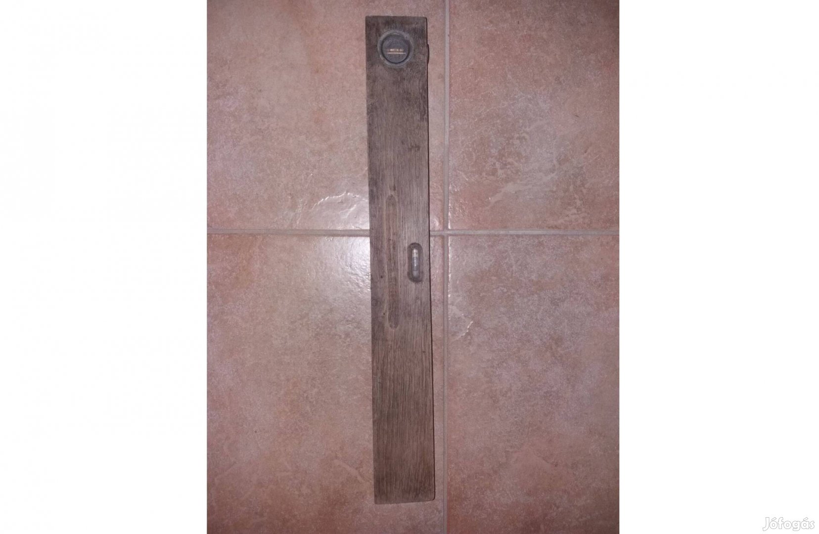 Régi fa vízmérték szintező 45cm