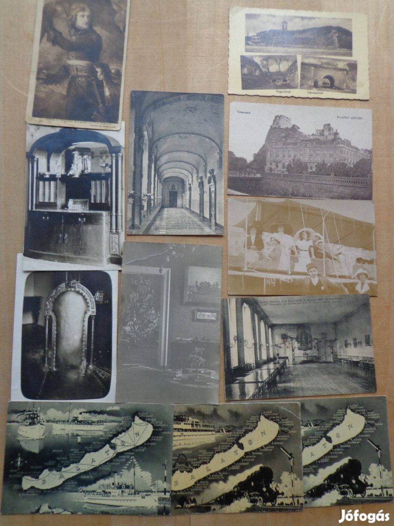 Régi fehér-fekete képes levelezőlapok