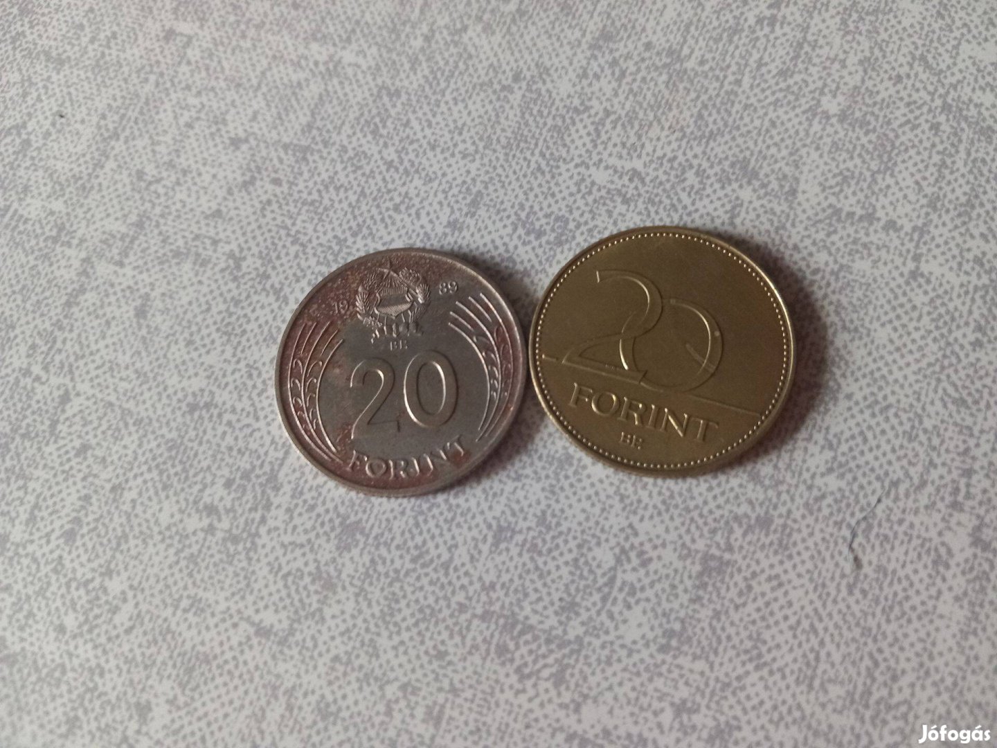 Régi fém 20 forint Dózsa és Deák képmással 1989 és 2003