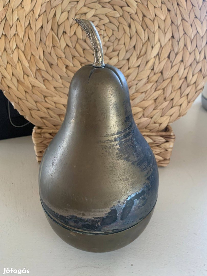 Régi fém körte alakú kupica tartó 6 kupicával