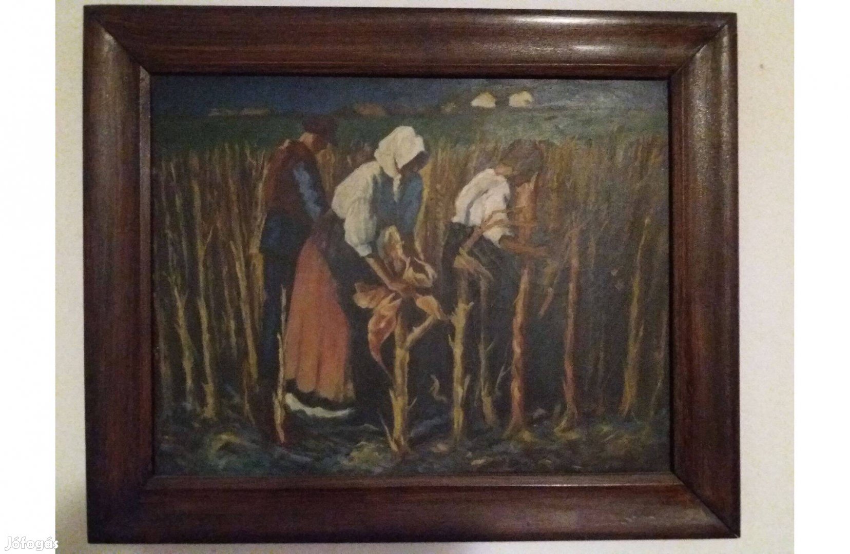 Régi festmény (Kukoricatörők)