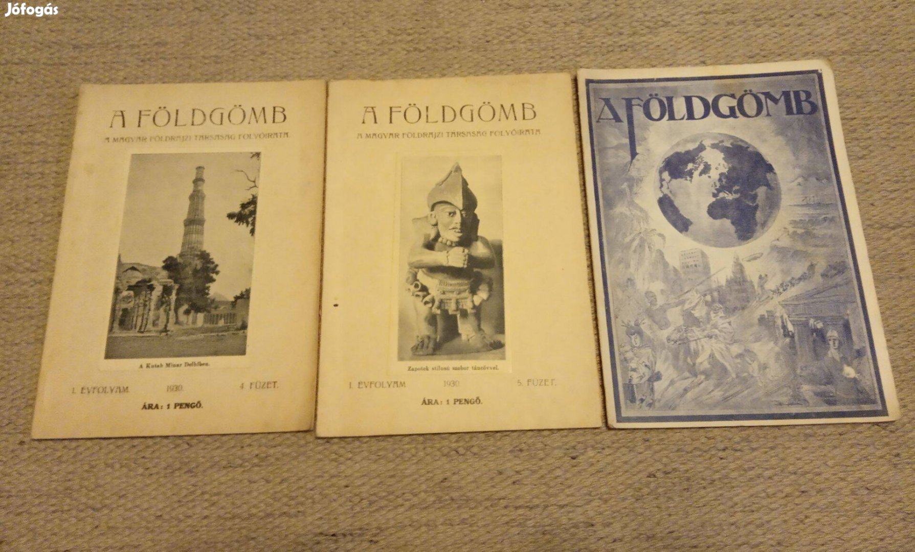 Régi folyóirat Földgömb folyóirat 1930-31