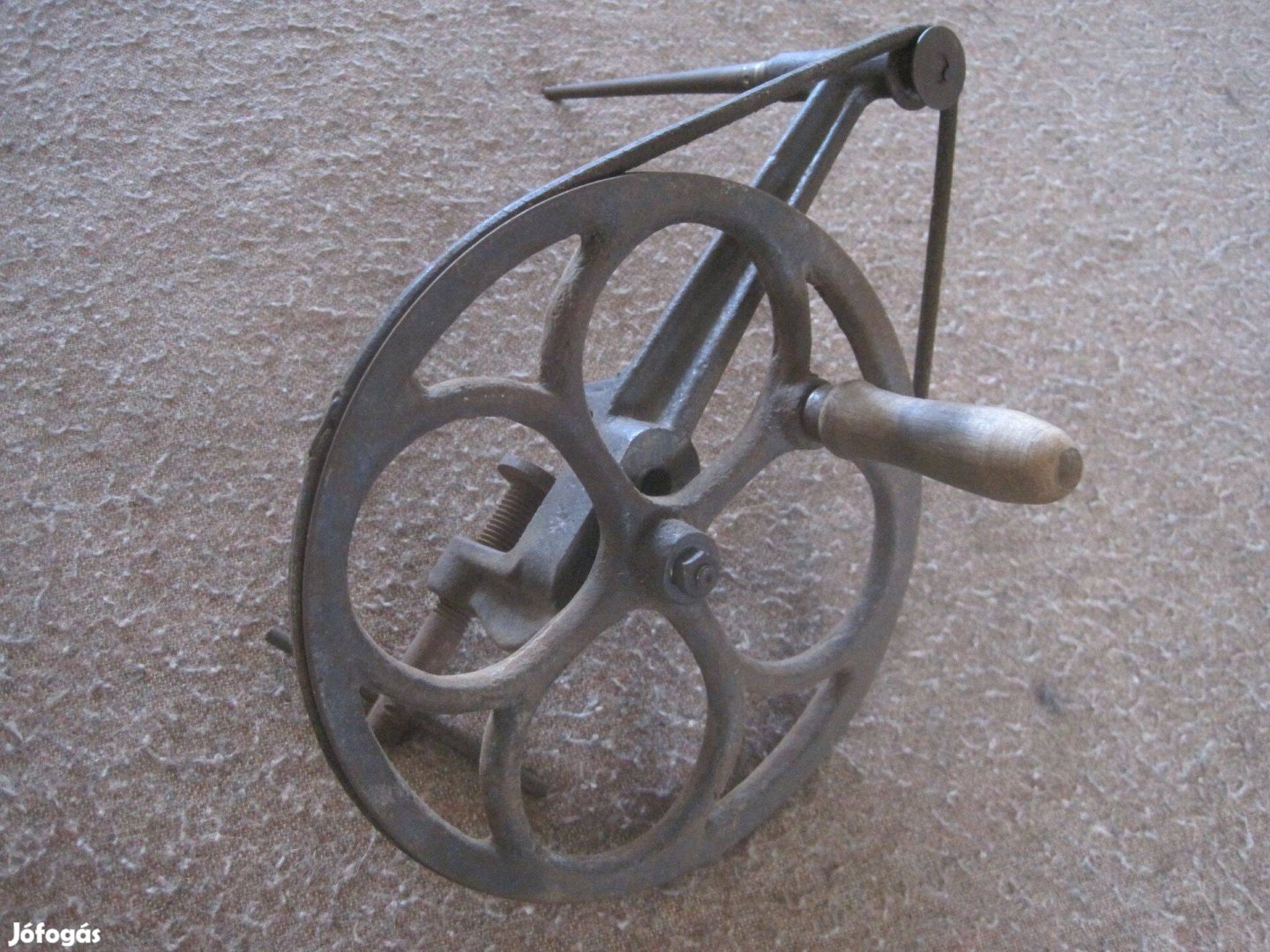 Régi fonál vagy kötél csévélő