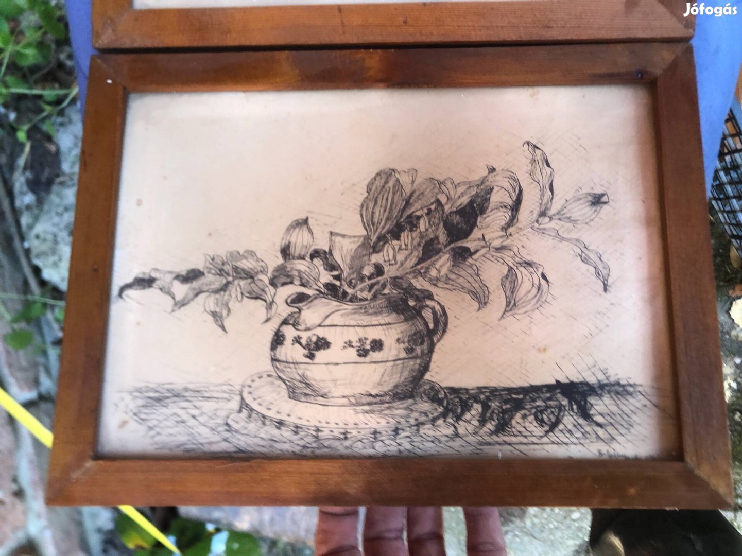 Régi grafika kép, falikép 1960-as évek 10000 Ft db