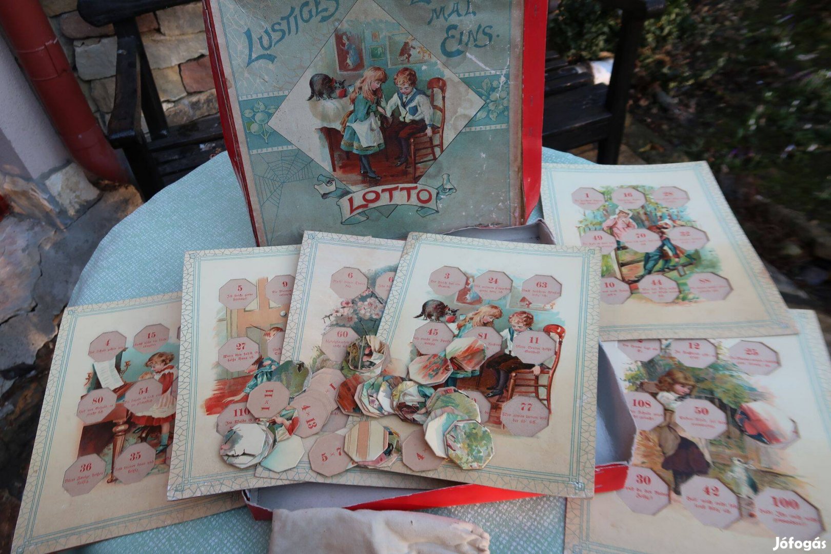 Régi gyerekjáték vidám 1x1 és lottó
