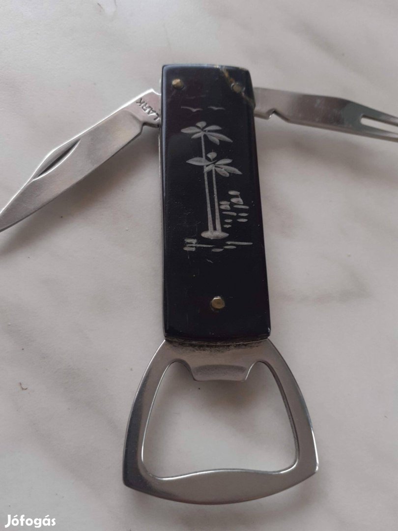 Régi gyöngyházberakásos univerzális nyitó különleges darab