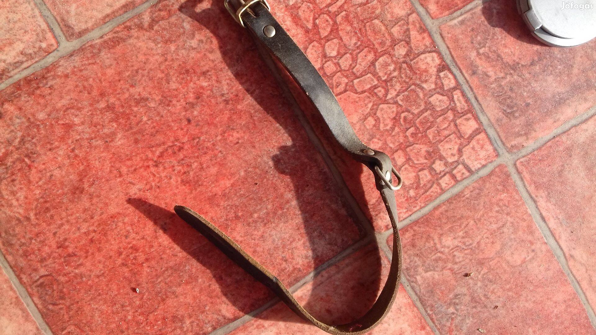 Régi használt bőr kutya nyakörv 40cm