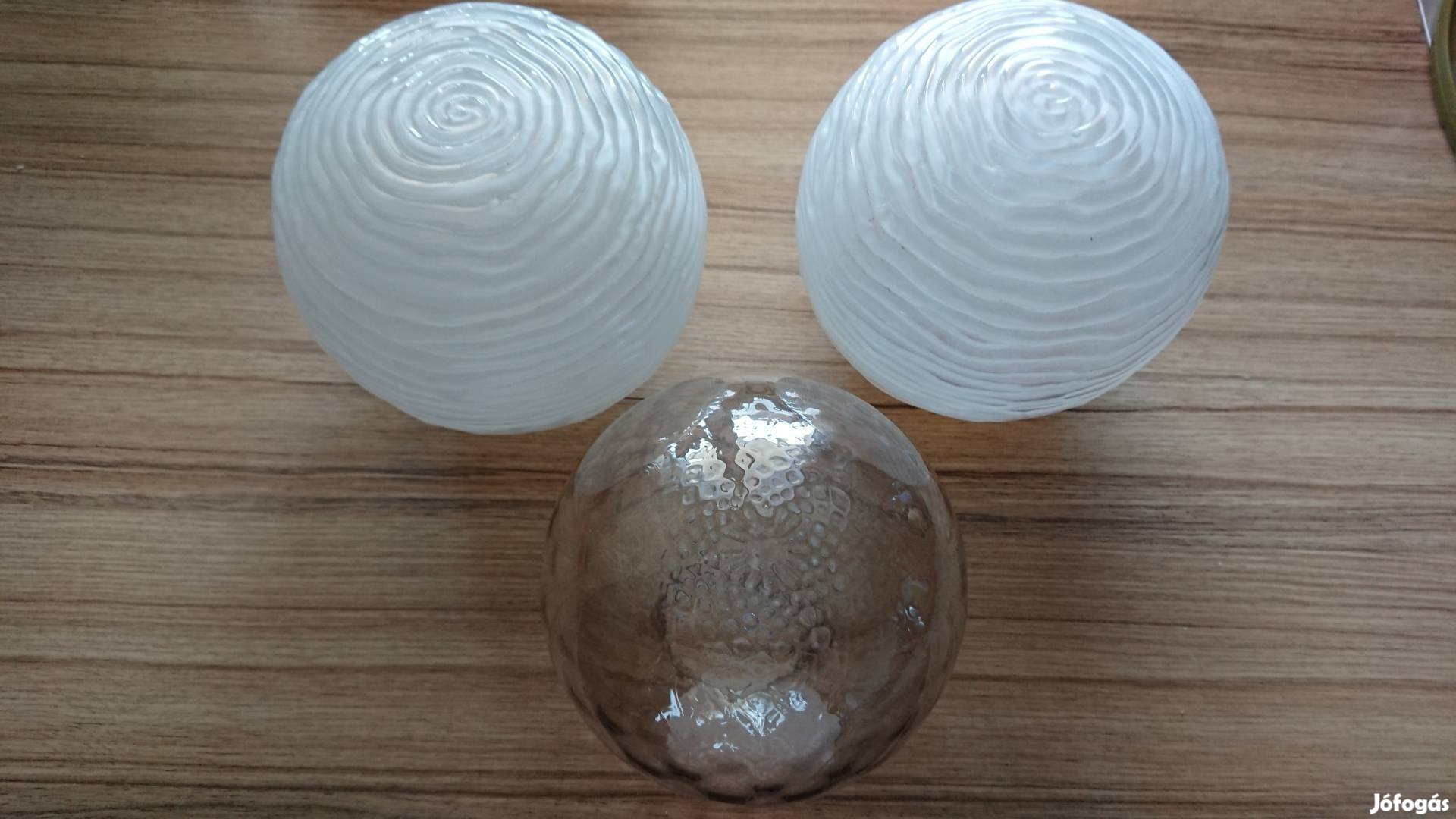 Régi hullám mintás üveg búrák eladók