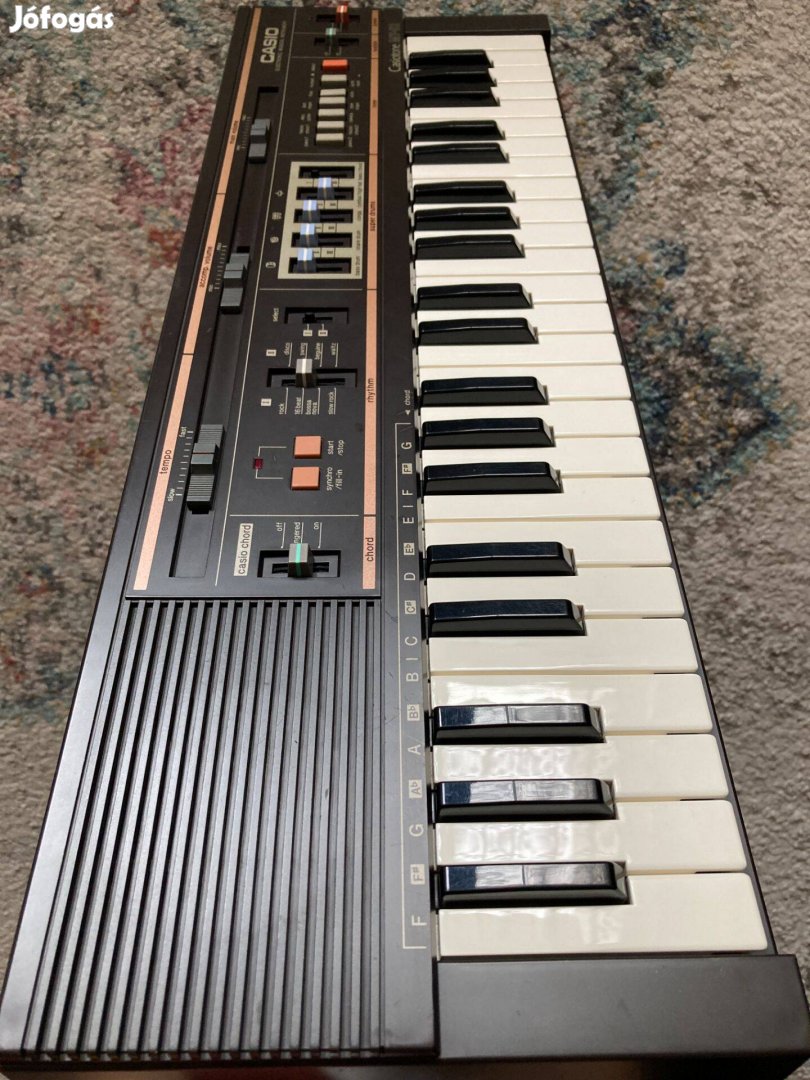Régi japán Casio MT-52 Casiotone kis kompakt szintetizátor