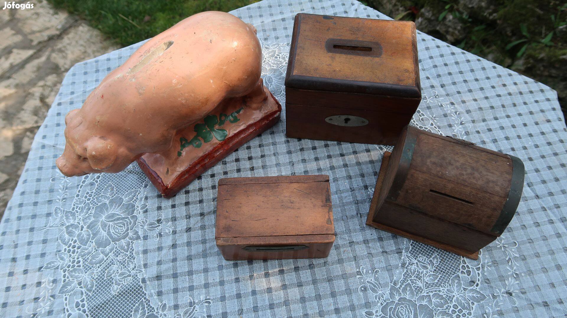 Régi játék perselyek - négy darab egyben