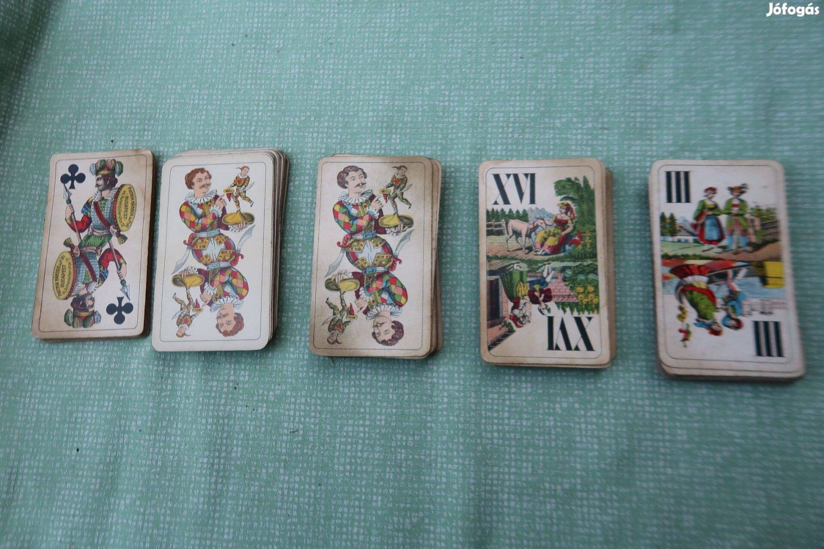 Régi játékkártyák 5 csomag-egyben
