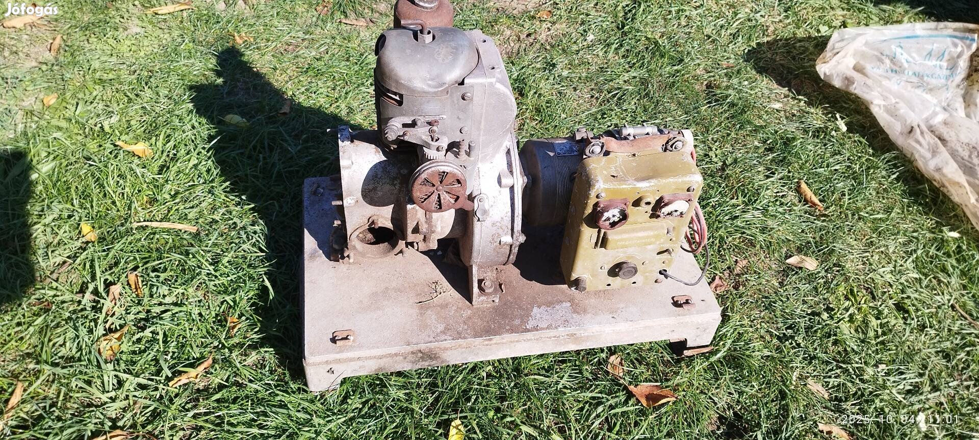 Régi katonai agregátor.