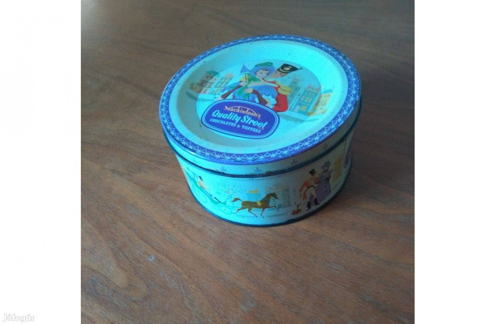 Régi kekszes doboz eladó