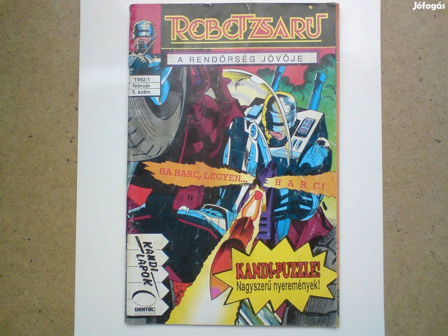 Régi képregény - Robotzsaru 1992/1. február
