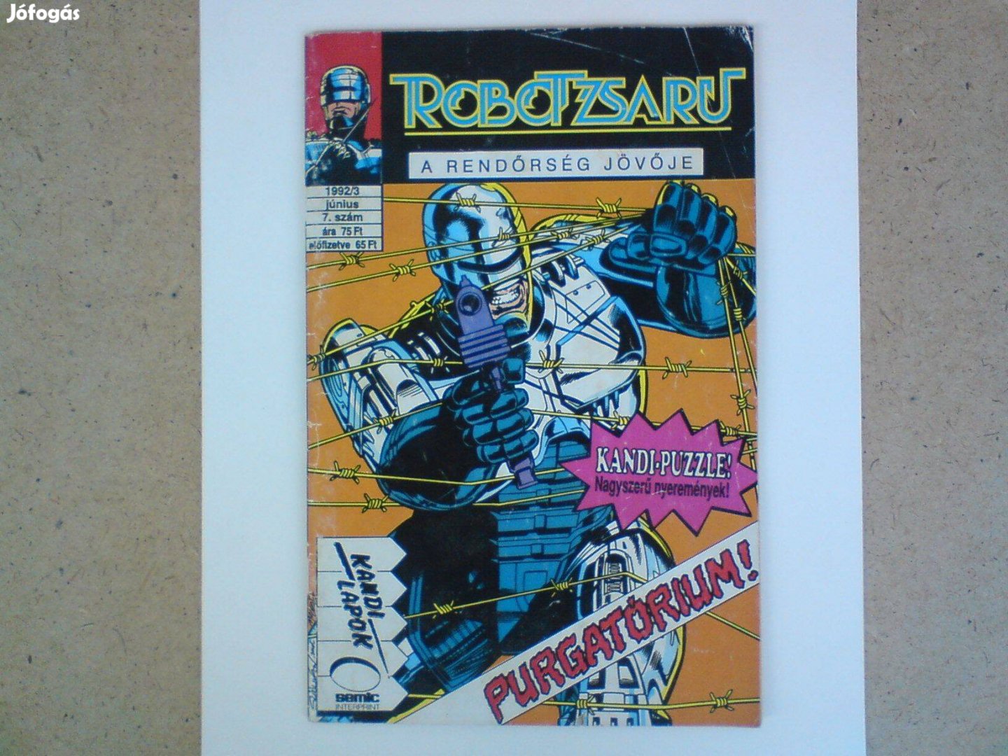 Régi képregény - Robotzsaru 1992/3. Június 7. szám