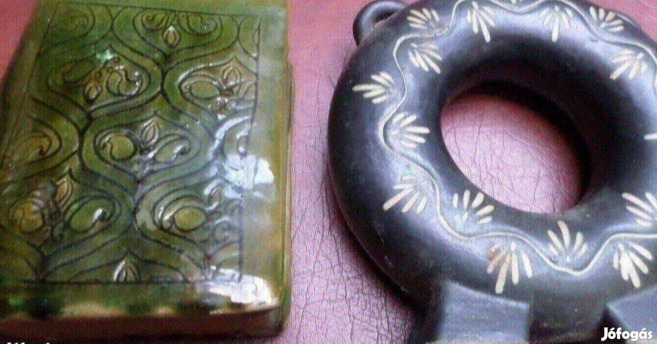 Régi kerámia kulacs pálinkás