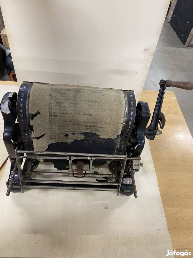 Régi kézi stencil másológép - gyűjtőknek