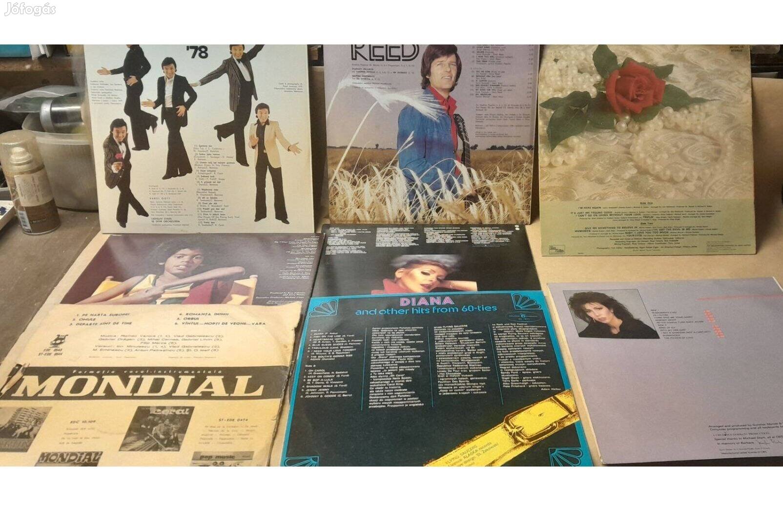 Régi könnyűzenei nagylemezek egyben 8 db