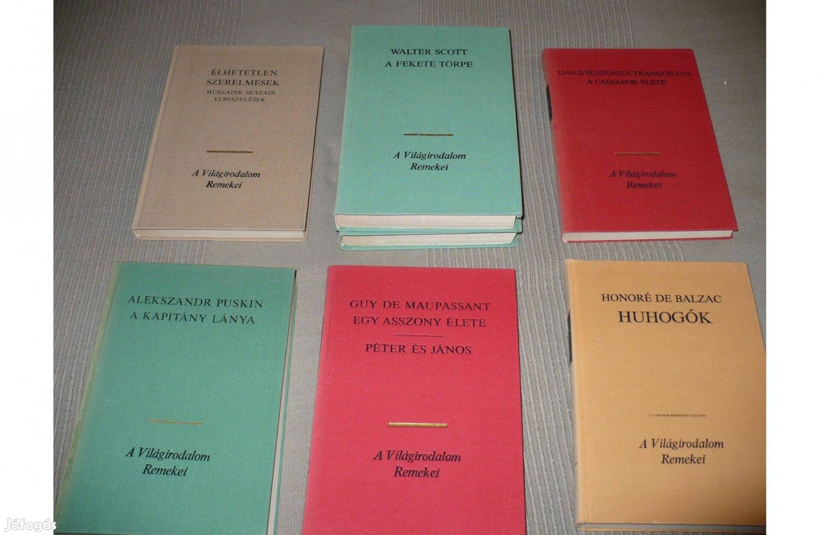 Régi könyvek - A Világirodalom Remekei sorozatból