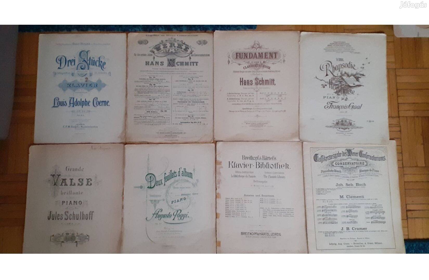 Régi kották zenei lapok és kiadványok