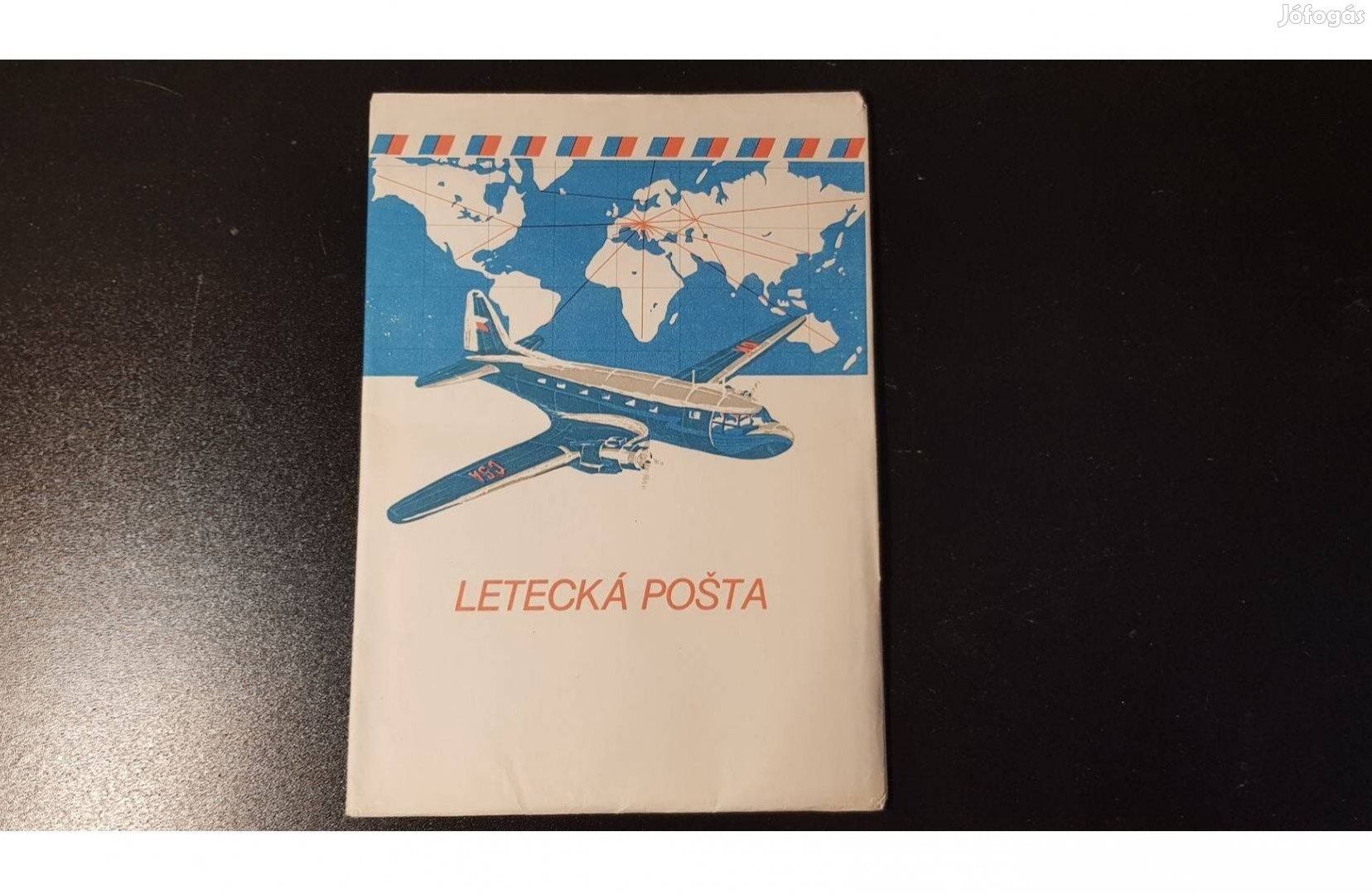 Régi légiposta borítékok és légiposta levélpapír Csehszlovákiából