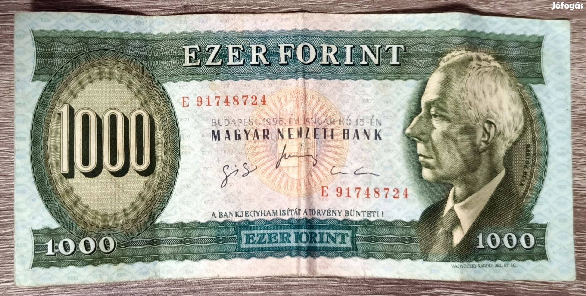 Régi magyar 1000 ft forintos bankjegy