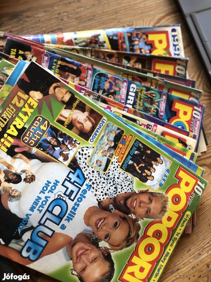 Régi magyar Popcorn magazin ,tini újság 1000 Ft db