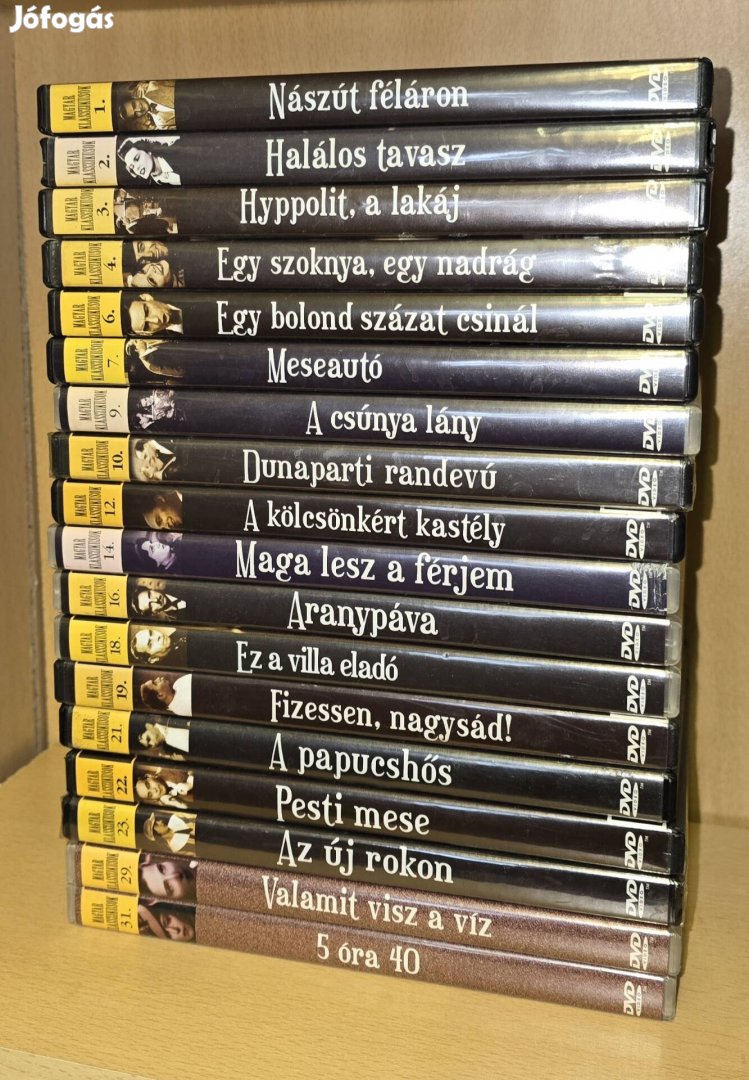 Régi magyar filmek gyűjteménye -30 DVD 