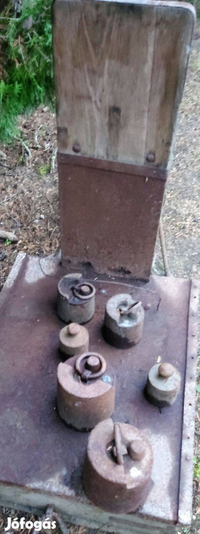 Régi mázsa, súly mérleg Nyíregyházán