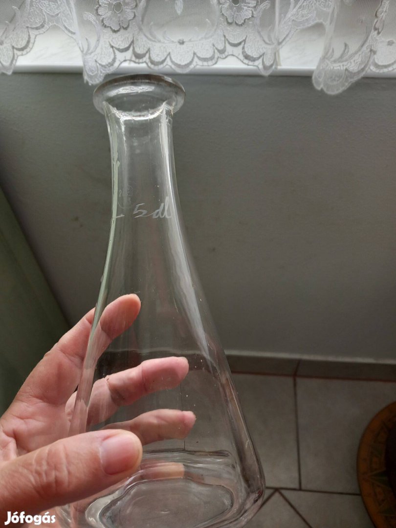 Régi mércés fehér porciós üveg 0,5 l-es