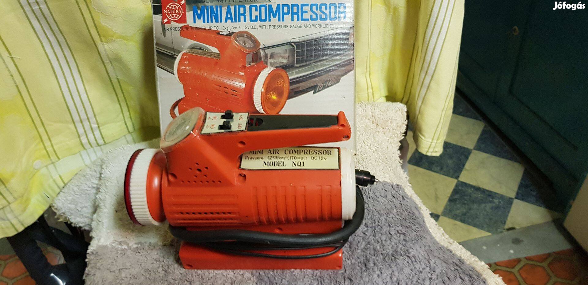 Régi mini autós kompressor