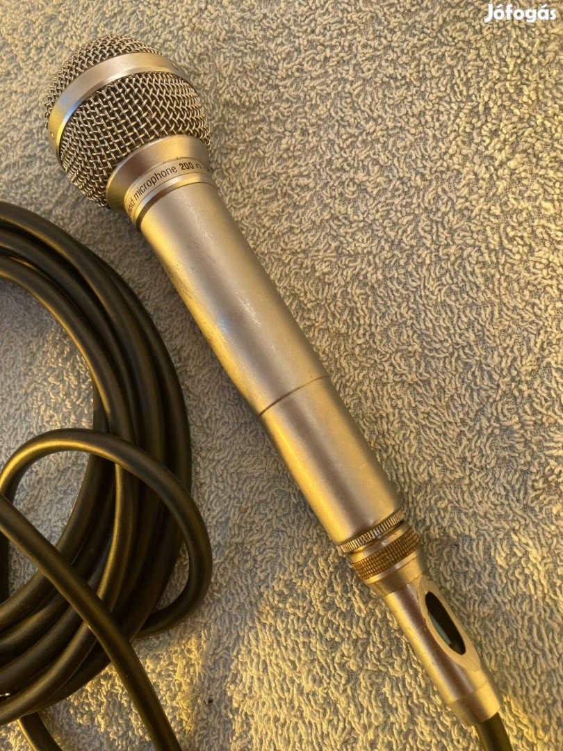 Régi minőségi olasz kardioid mikrofon Meazzi M100 ének