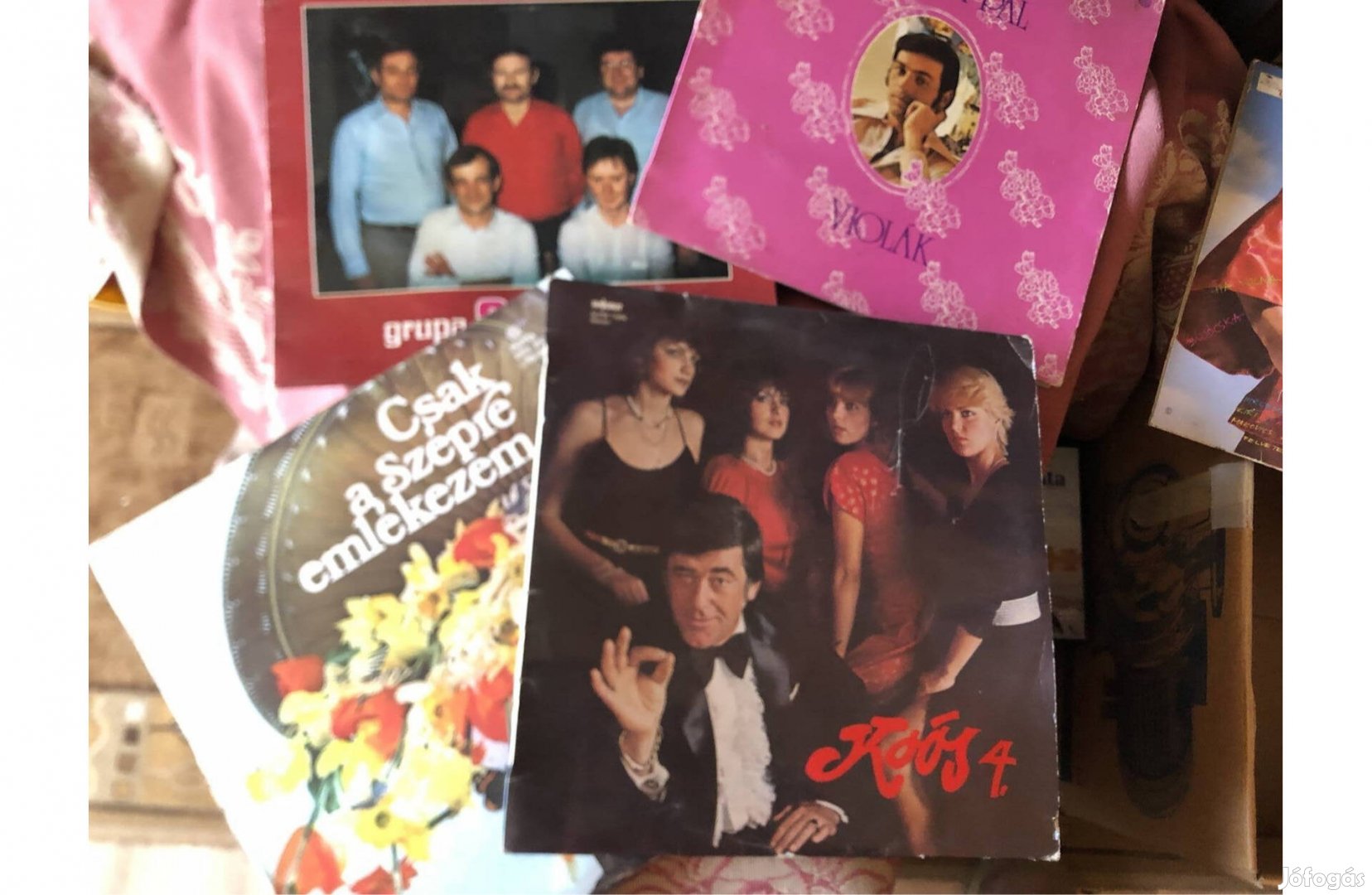 Régi mulatós zene bakelit lemez 4 db egyben 1000 Ft