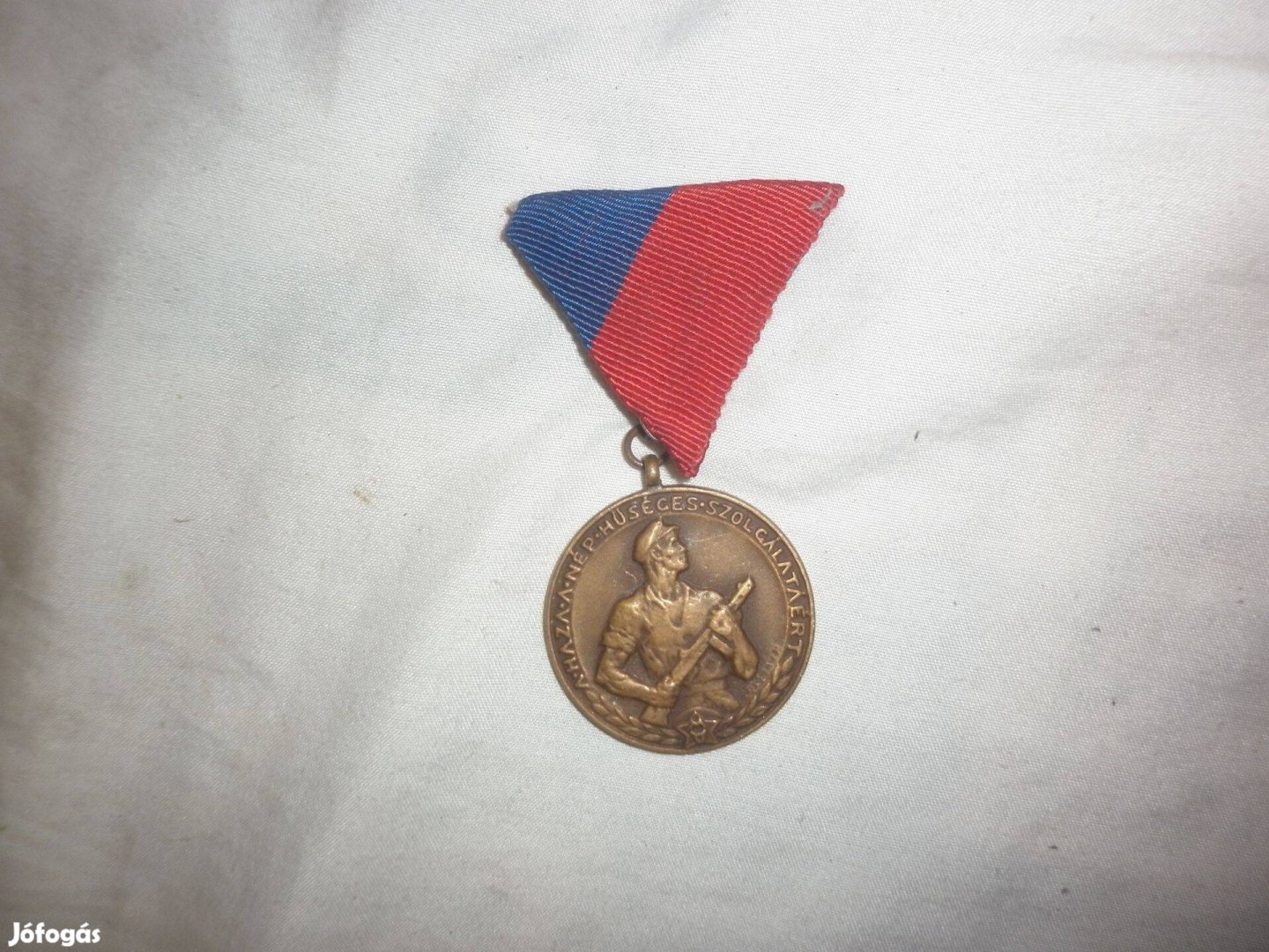 Régi munkásőr kitüntetés a haza hűséges szolgálatáért