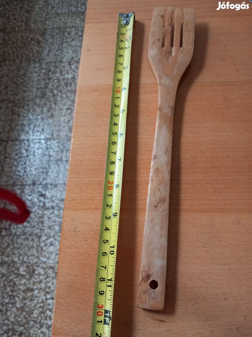 Régi nagy méretű fa villa 30cm