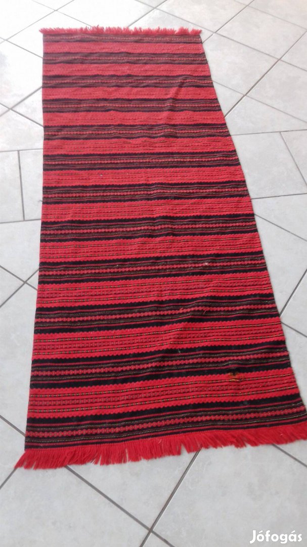 Régi nagy méretű székely szőttes falvédő 190x65cm