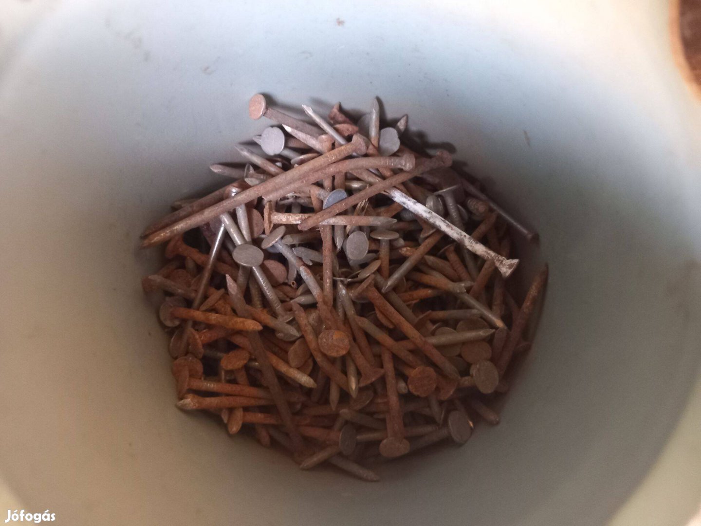Régi nagyfejű huzalszeg 4cm kb 50dkg