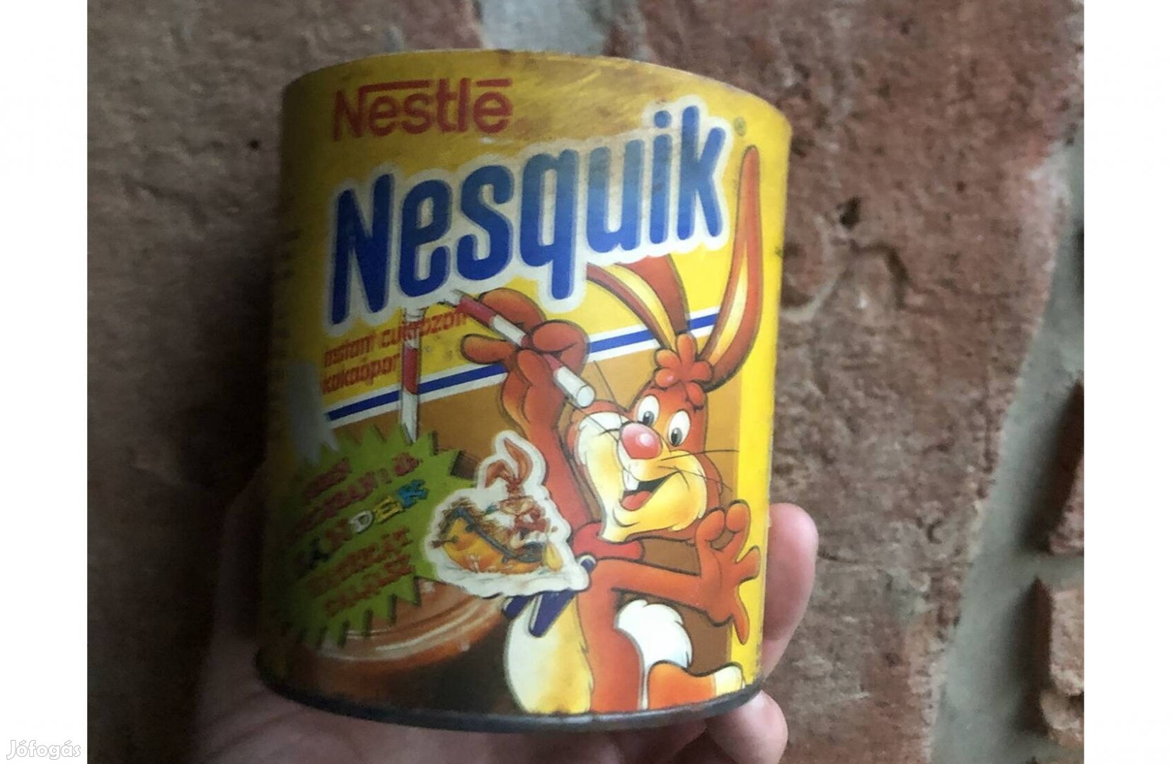 Régi nesquik kakaós fémdoboz tető nélkül 2500 Ft