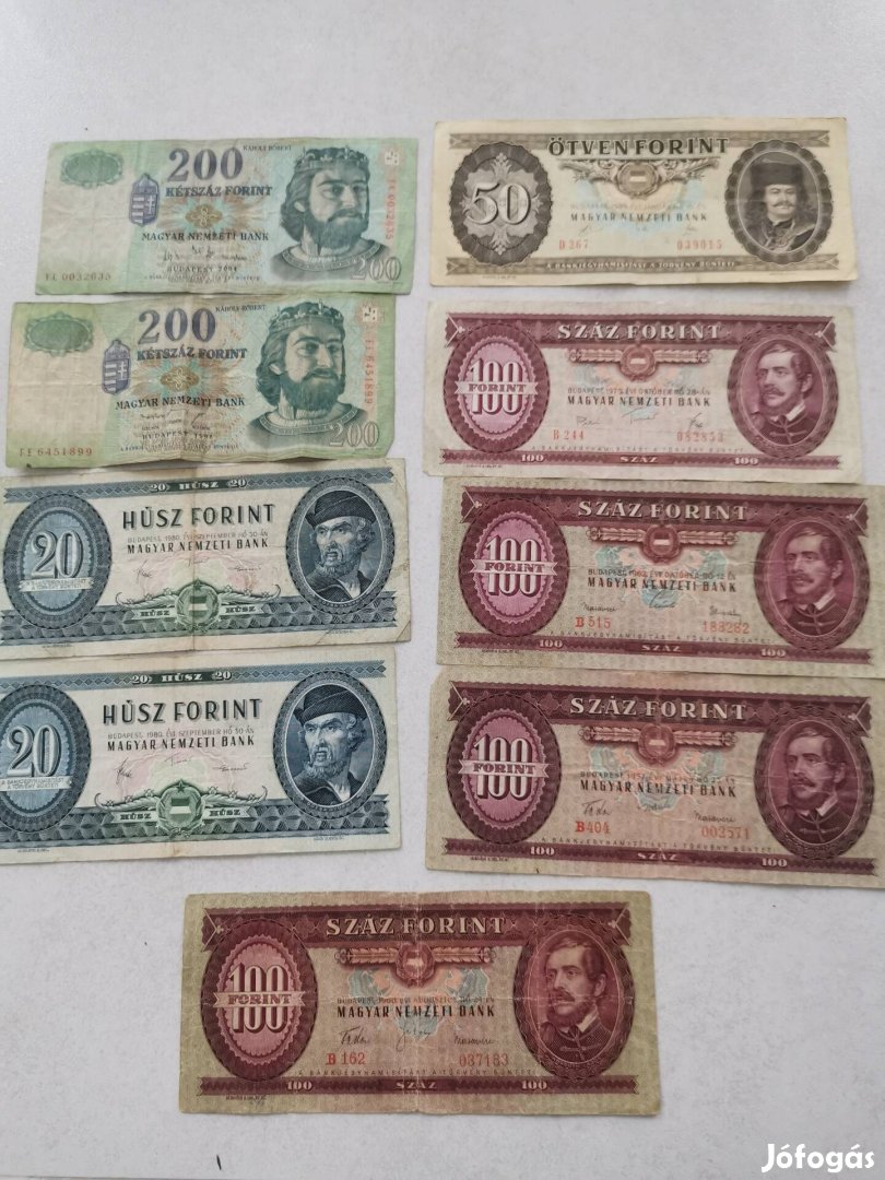 Régi papír pénzek bankjegyek forint 