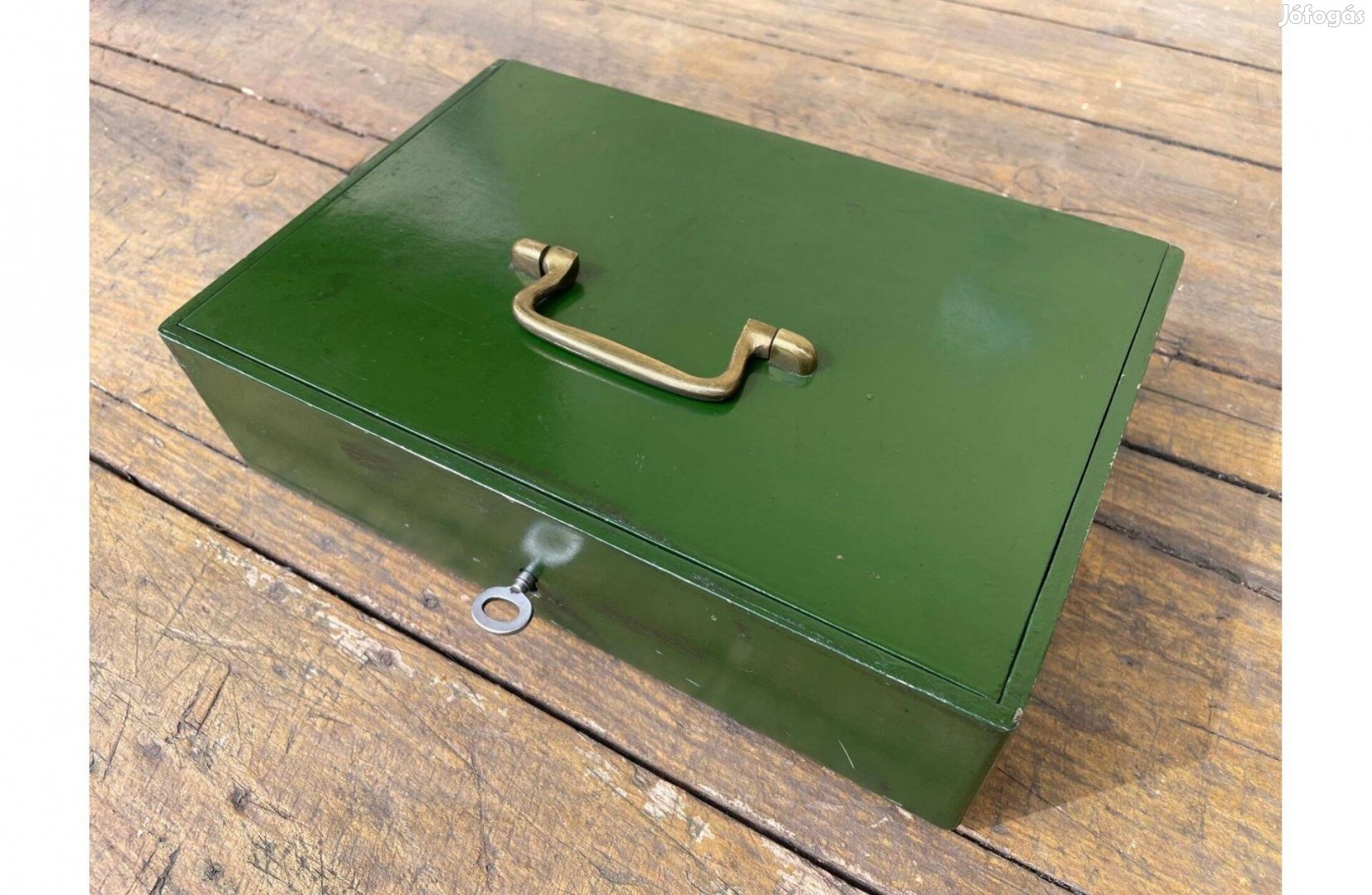 Régi pénzkazetta, antik páncélkazetta működő eredeti