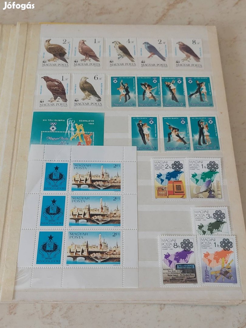 Régi postatiszta bélyeggyűjtemény