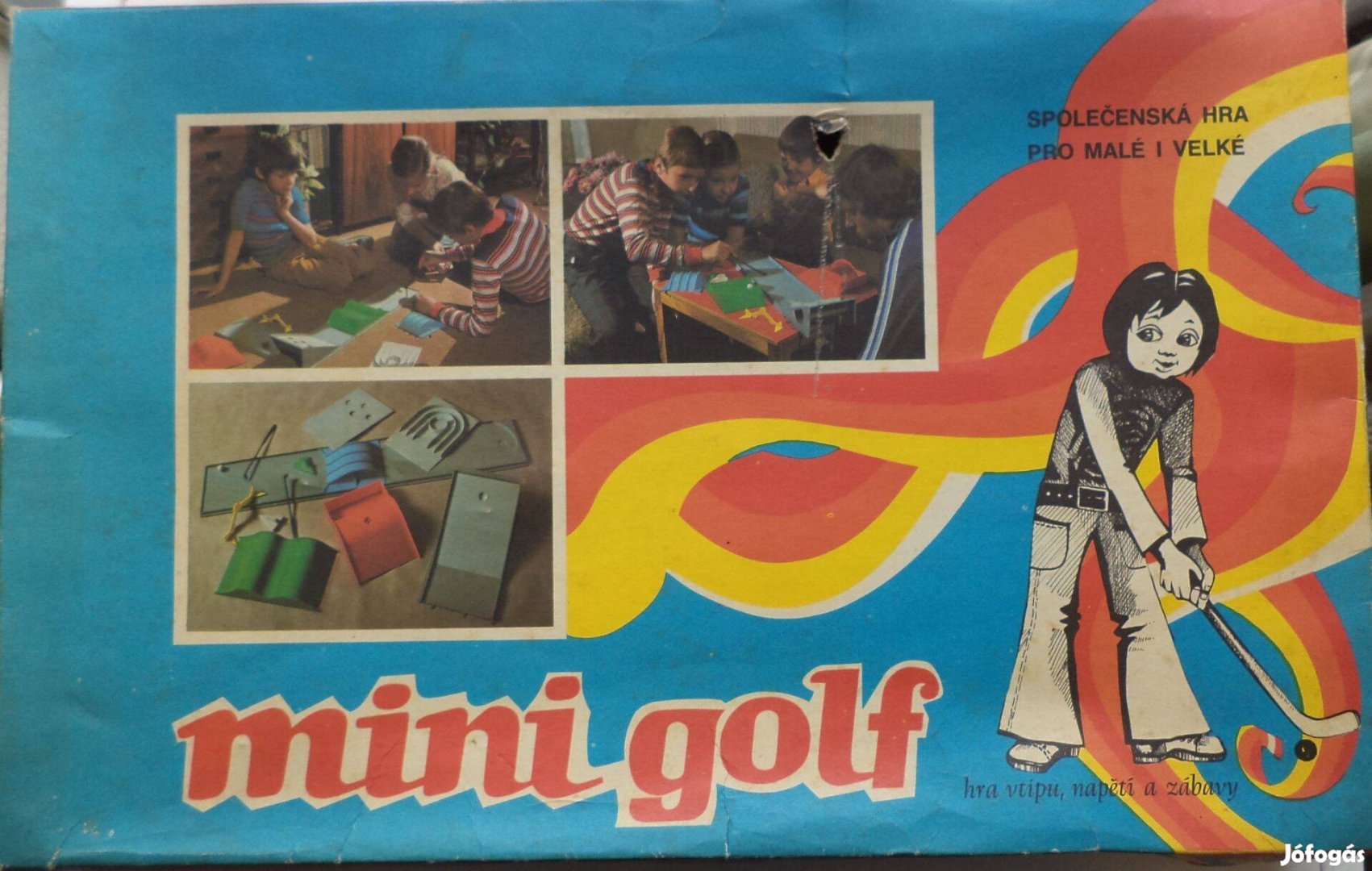Régi retro Csehszlovák mini golf játék