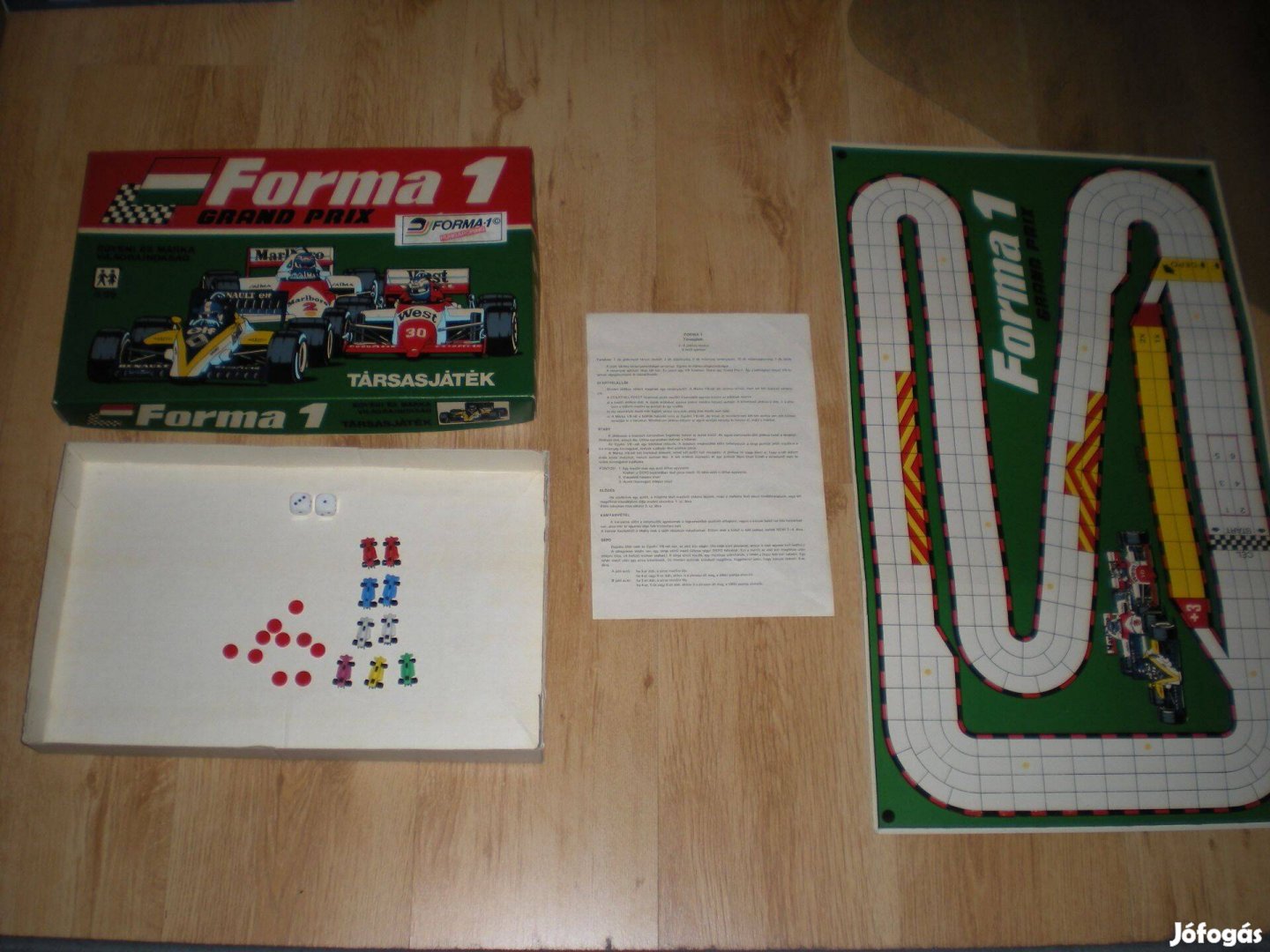 Régi retró Forma 1 Grand Prix társas játék társasjáték