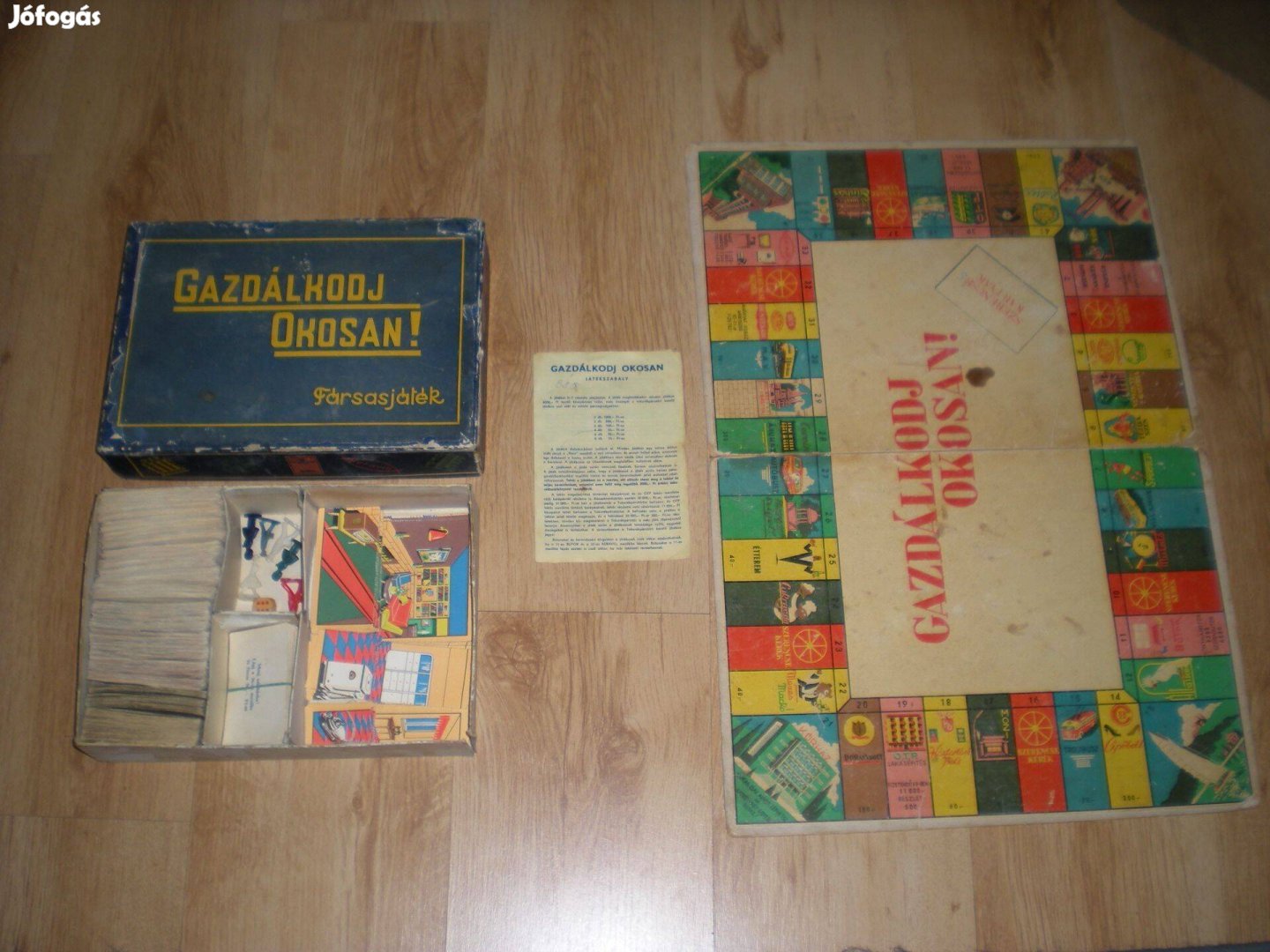 Régi retró Gazdálkodj Okosan társasjáték társas játék