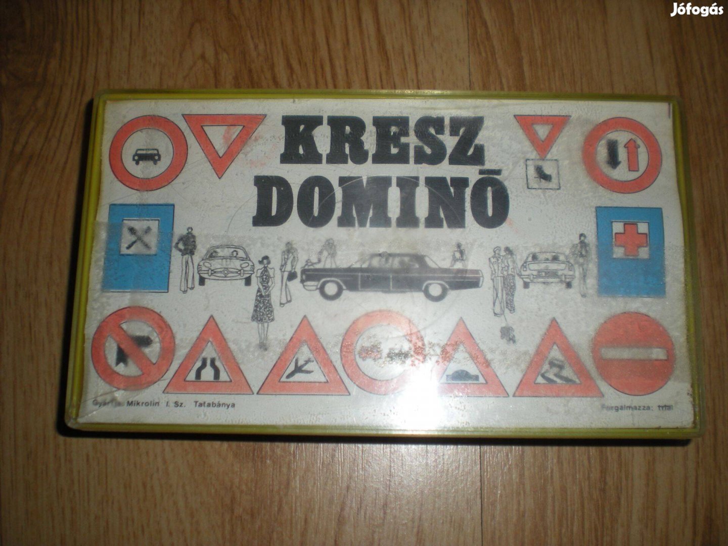 Régi retró Kresz Dominó társasjáték társas játék hiánytalan Triál
