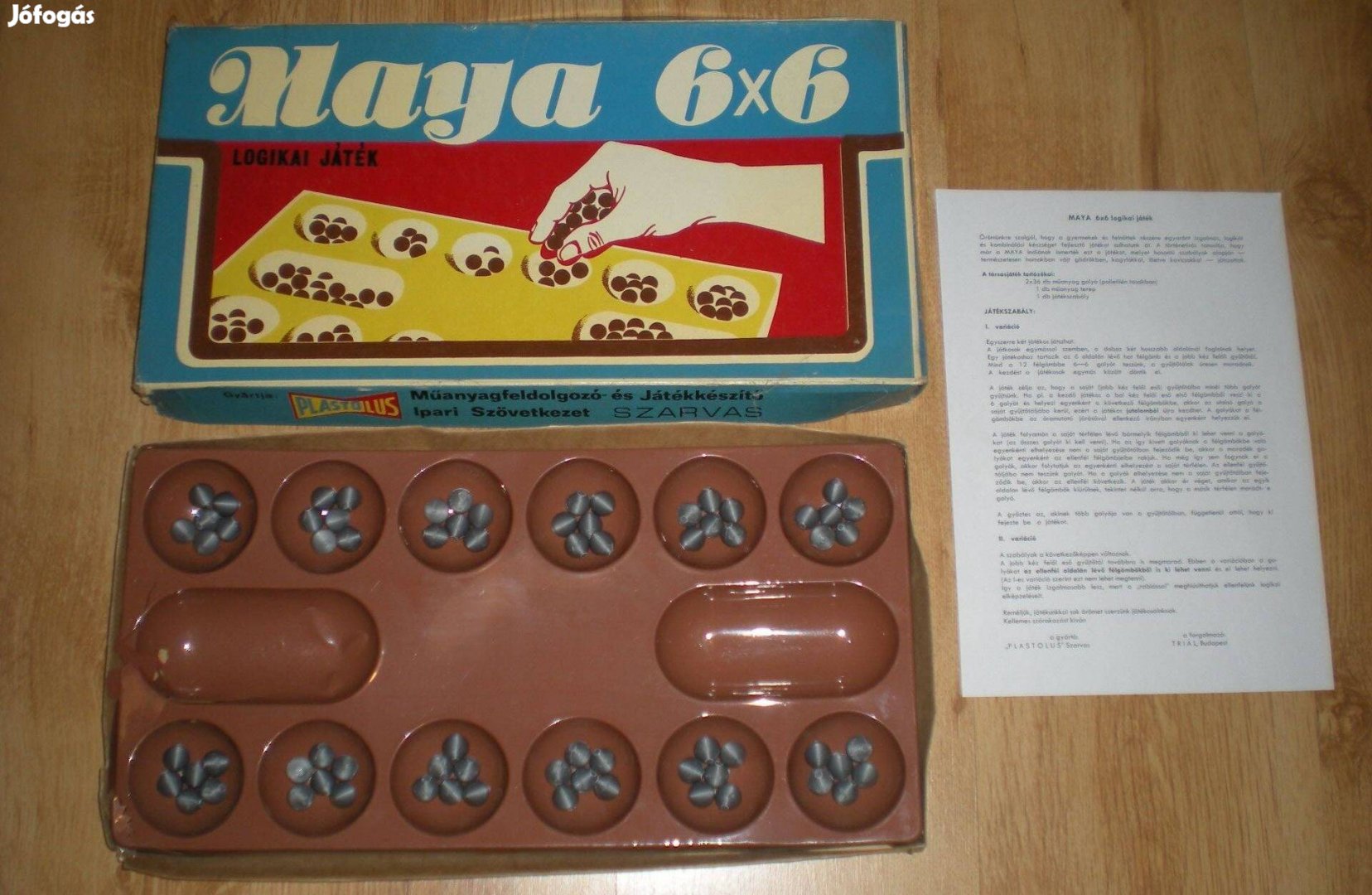 Régi retró Maya 66 társasjáték társas játék hiánytalan Triál