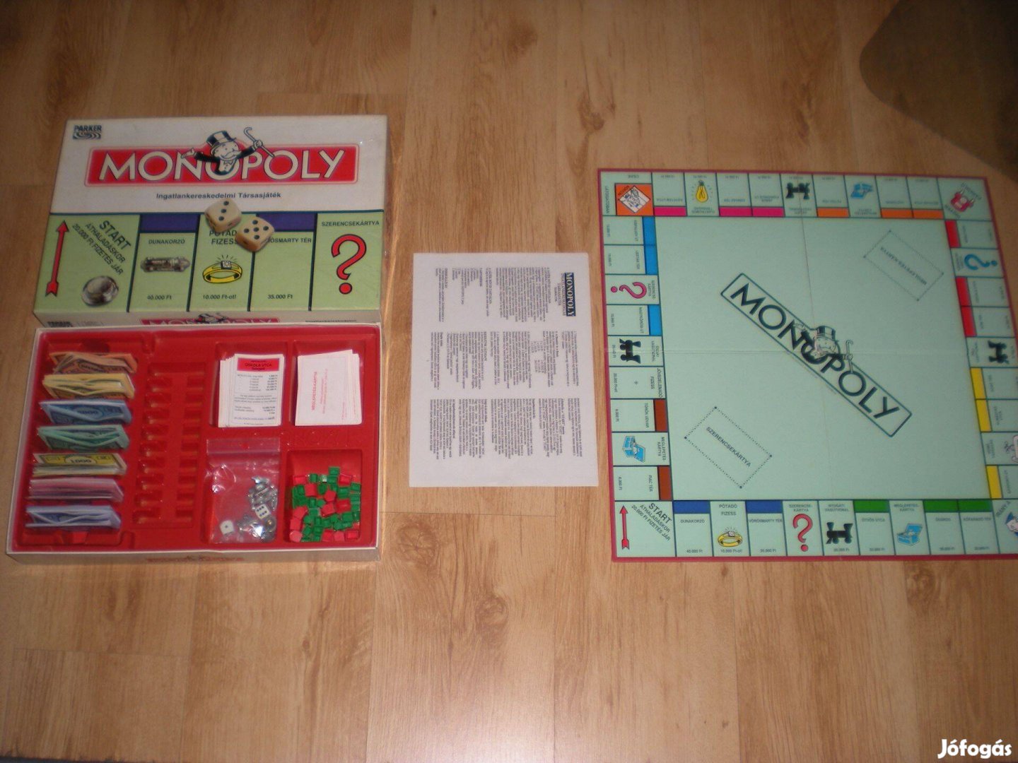 Régi retró Monopoly társasjáték társas játék hiánytalan Parker 1
